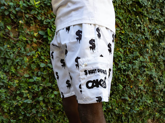 White Money Shorts
