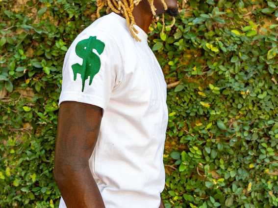 Classic White and Green Cake T-shirt